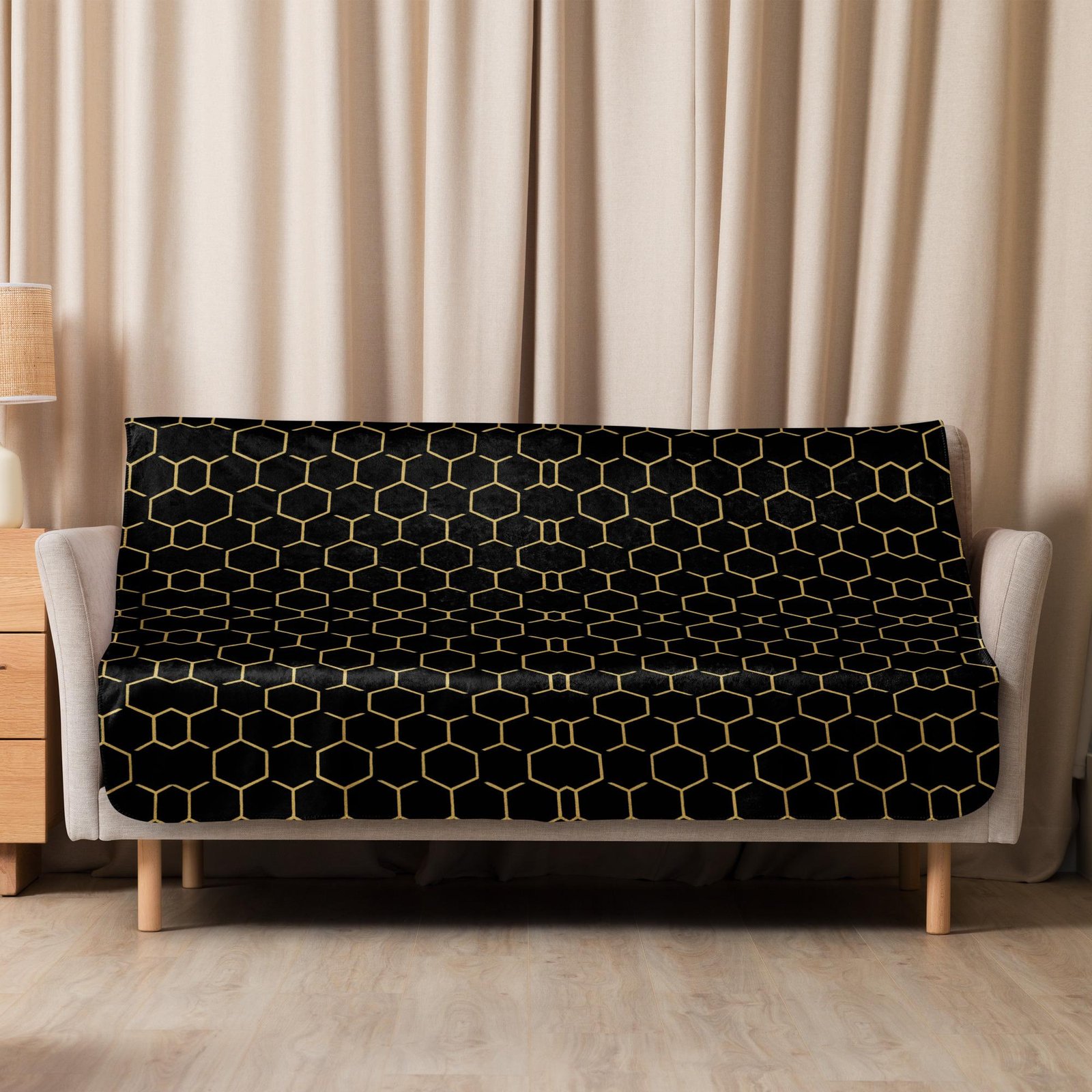 Talishén: Steel Spine Hex Pattern – Sherpa blanket